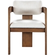 Meridian Furniture Sacha Cream Linen Textured Fabric Dining Chair (Set of 2)