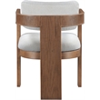 Meridian Furniture Sacha Cream Linen Textured Fabric Dining Chair (Set of 2)