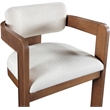 Meridian Furniture Sacha Cream Linen Textured Fabric Dining Chair (Set of 2)