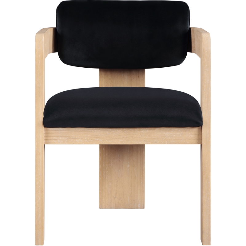 Meridian Furniture Sacha Black Velvet Dining Chair (Set of 2)
