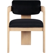 Meridian Furniture Sacha Black Velvet Dining Chair (Set of 2)