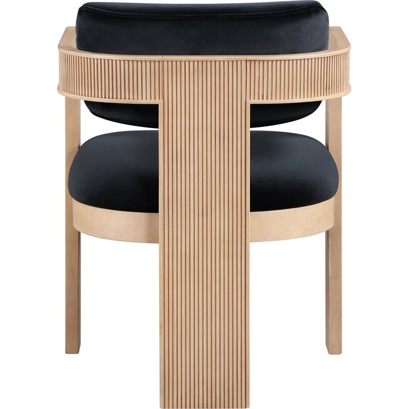 Meridian Furniture Sacha Black Velvet Dining Chair (Set of 2)