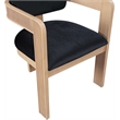 Meridian Furniture Sacha Black Velvet Dining Chair (Set of 2)