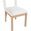 Meridian Furniture Conrad Cream Linen Textured Fabric Dining Chair