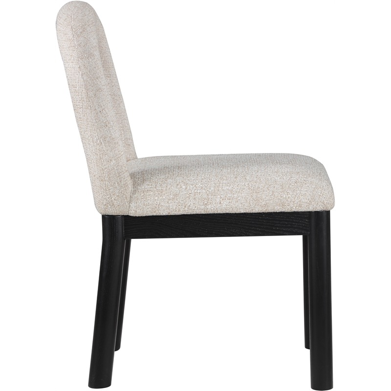 Meridian Furniture Conrad Beige Linen Textured Fabric Dining Chair