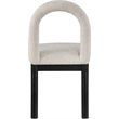 Meridian Furniture Conrad Beige Linen Textured Fabric Dining Chair