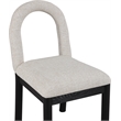 Meridian Furniture Conrad Beige Linen Textured Fabric Dining Chair