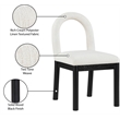 Meridian Furniture Conrad Cream Linen Textured Fabric Dining Chair