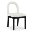 Meridian Furniture Conrad Cream Linen Textured Fabric Dining Chair