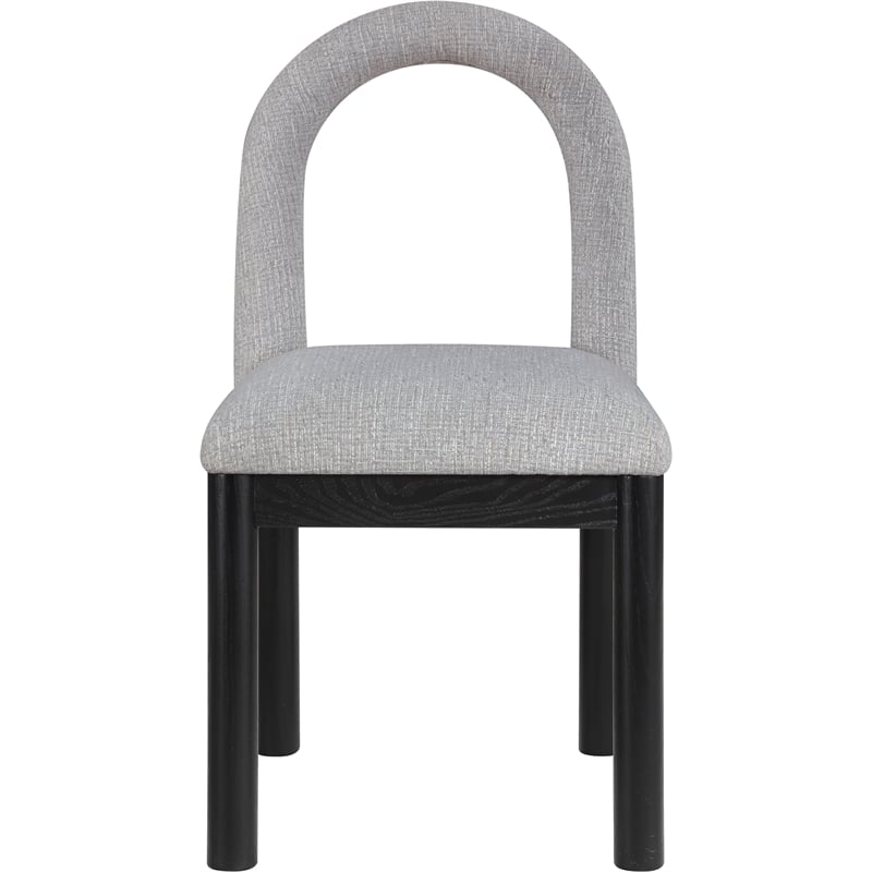 Meridian Furniture Conrad Grey Linen Textured Fabric Dining Chair