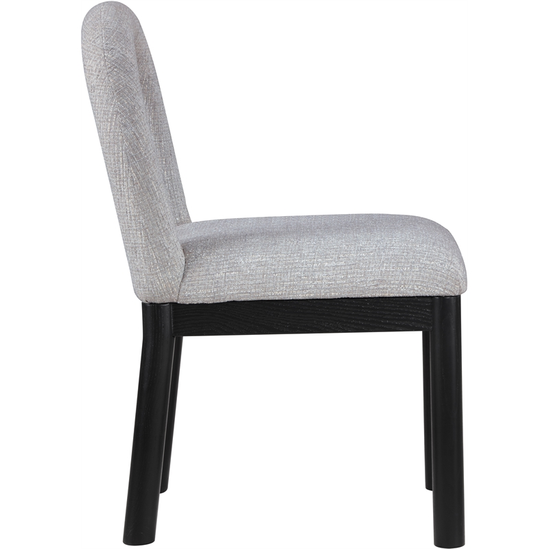 Meridian Furniture Conrad Grey Linen Textured Fabric Dining Chair