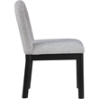 Meridian Furniture Conrad Grey Linen Textured Fabric Dining Chair