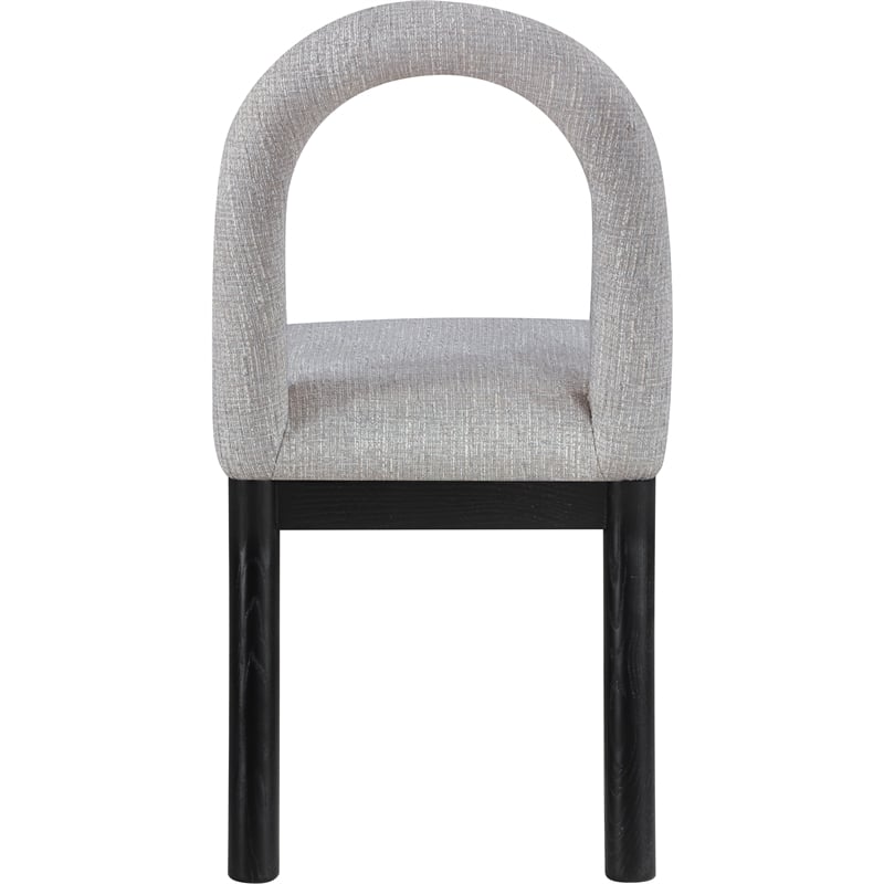 Meridian Furniture Conrad Grey Linen Textured Fabric Dining Chair