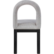 Meridian Furniture Conrad Grey Linen Textured Fabric Dining Chair