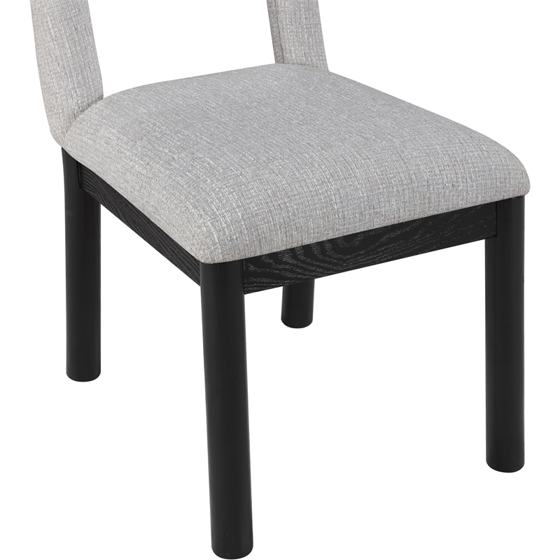Meridian Furniture Conrad Grey Linen Textured Fabric Dining Chair