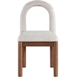 Meridian Furniture Conrad Beige Linen Textured Fabric Dining Chair