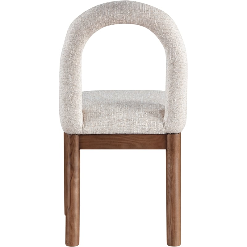 Meridian Furniture Conrad Beige Linen Textured Fabric Dining Chair