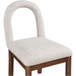 Meridian Furniture Conrad Beige Linen Textured Fabric Dining Chair