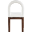 Meridian Furniture Conrad Cream Linen Textured Fabric Dining Chair
