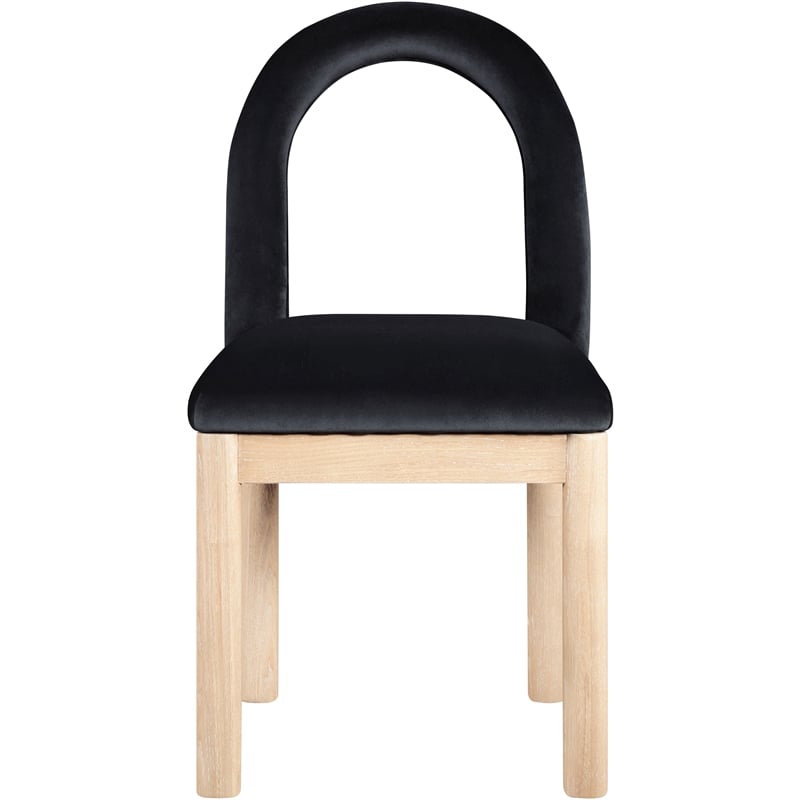Meridian Furniture Conrad Black Velvet Dining Chair