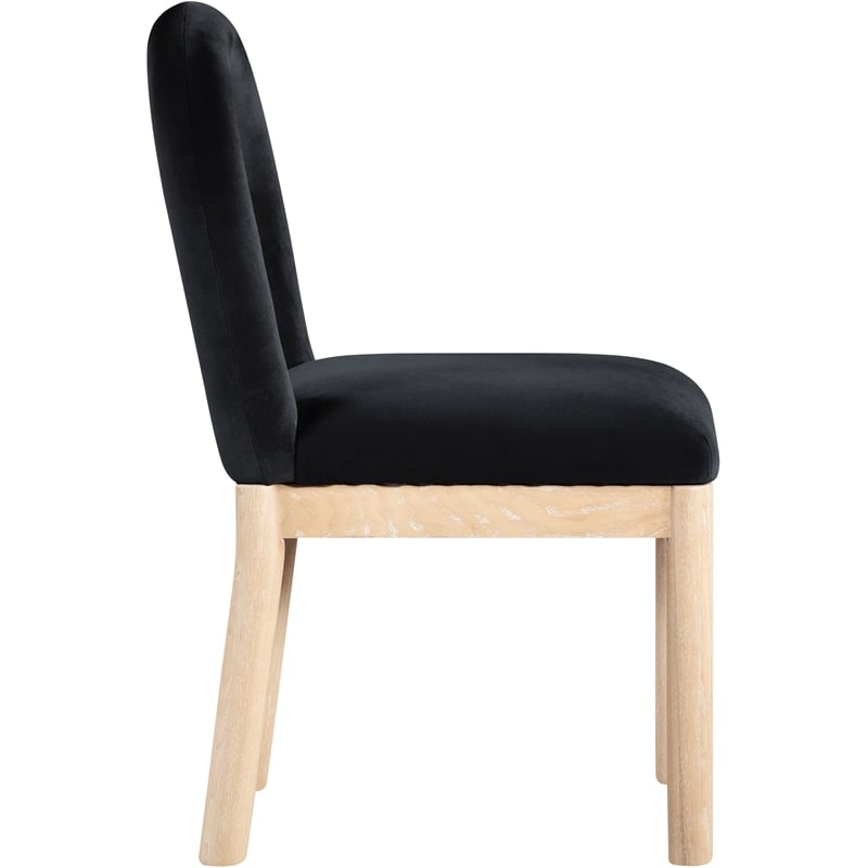 Meridian Furniture Conrad Black Velvet Dining Chair