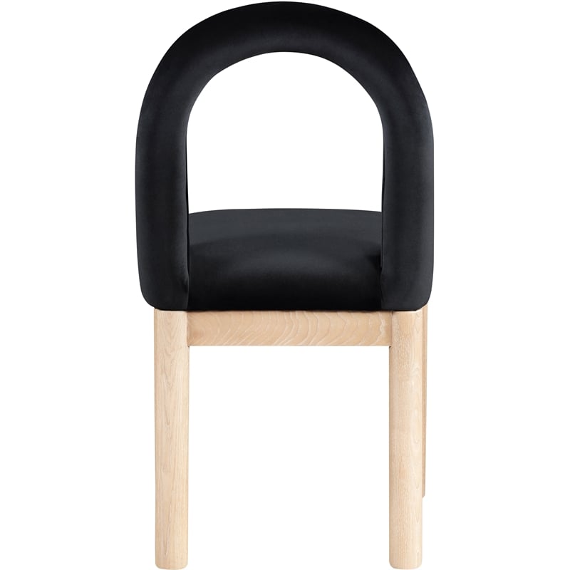 Meridian Furniture Conrad Black Velvet Dining Chair