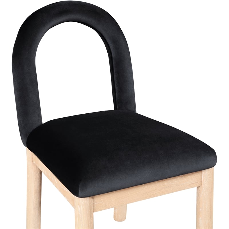 Meridian Furniture Conrad Black Velvet Dining Chair