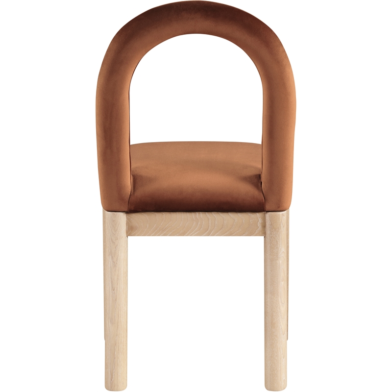 Meridian Furniture Conrad Cognac Velvet Dining Chair