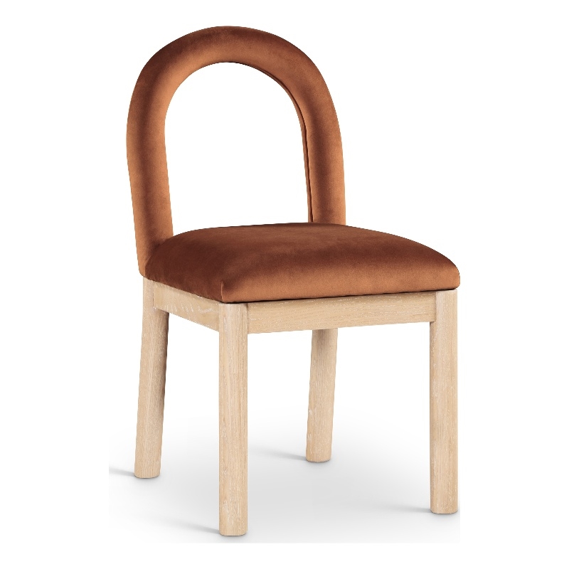 Meridian Furniture Conrad Cognac Velvet Dining Chair