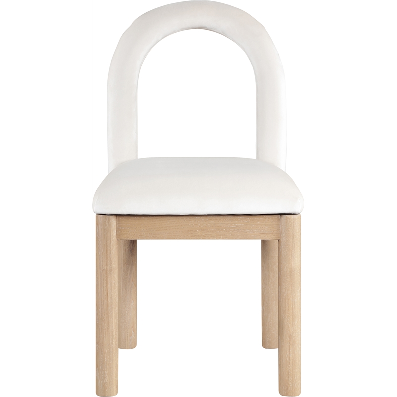 Meridian Furniture Conrad Cream Velvet Dining Chair
