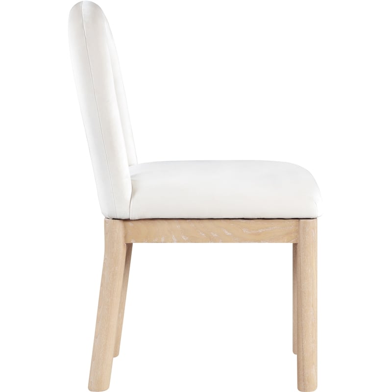 Meridian Furniture Conrad Cream Velvet Dining Chair