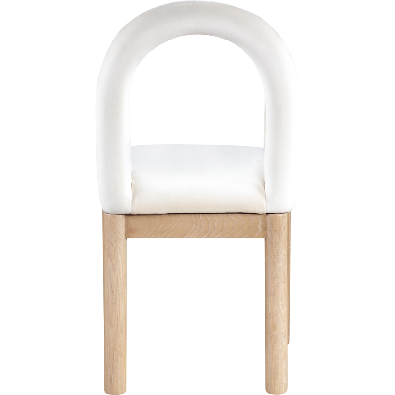 Meridian Furniture Conrad Cream Velvet Dining Chair