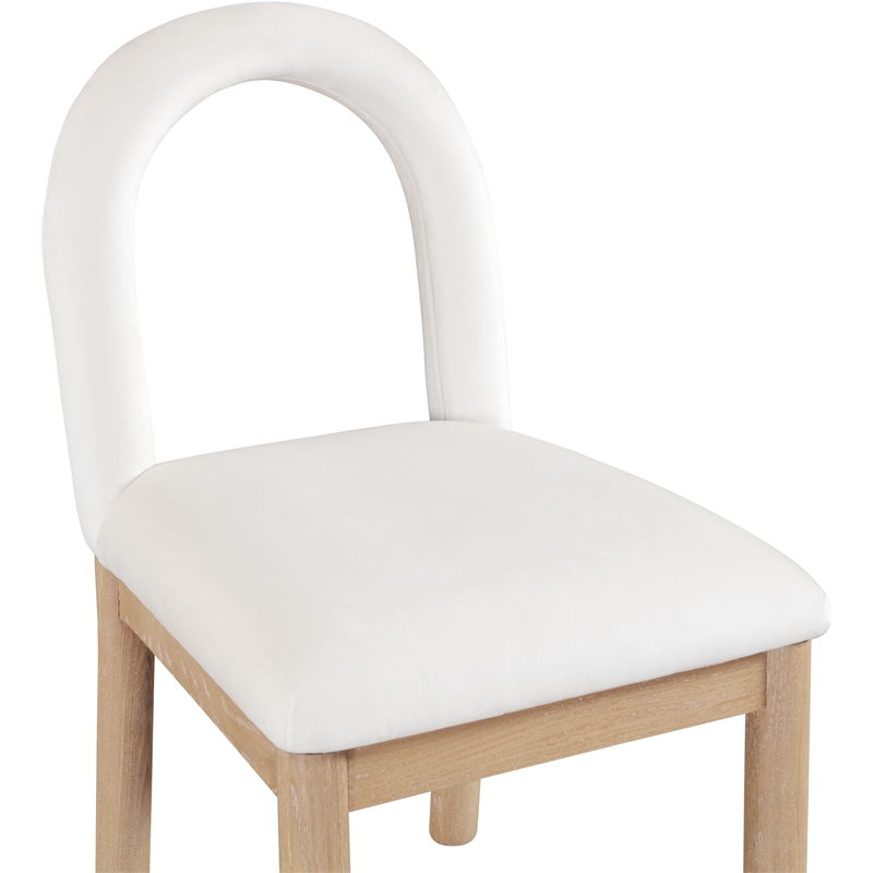 Meridian Furniture Conrad Cream Velvet Dining Chair