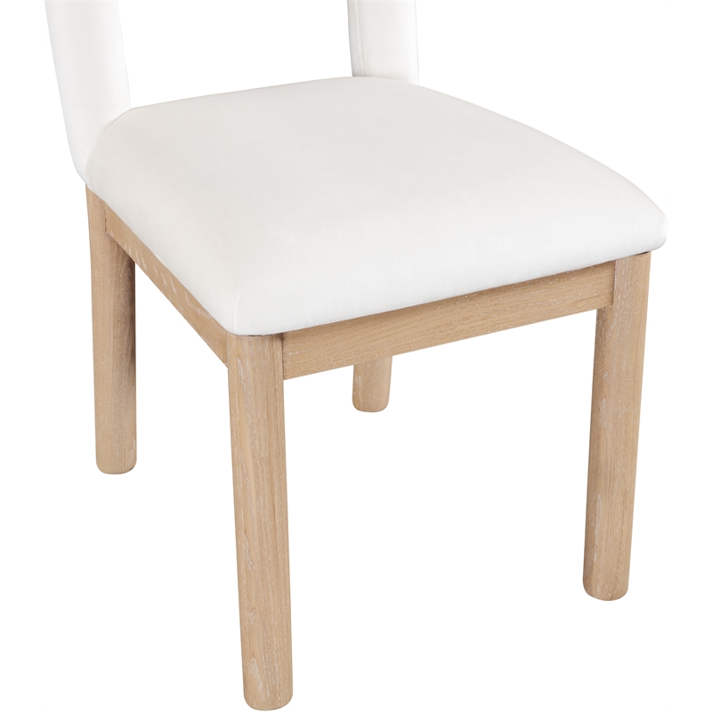 Meridian Furniture Conrad Cream Velvet Dining Chair