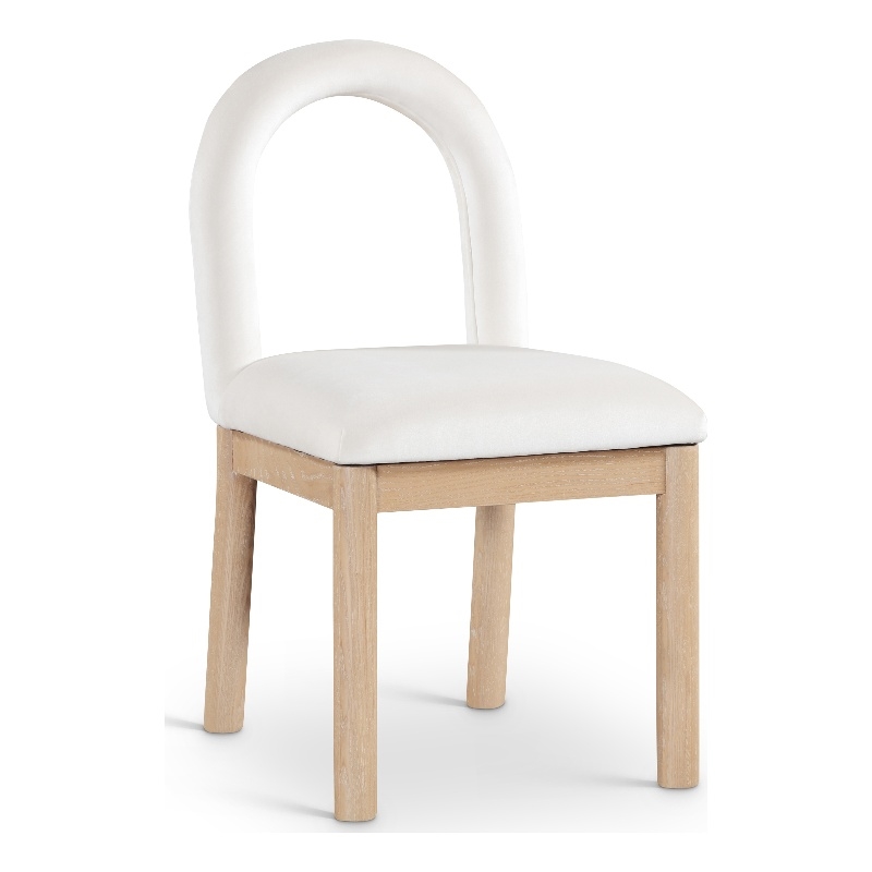 Meridian Furniture Conrad Cream Velvet Dining Chair