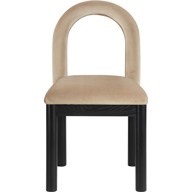 Meridian Furniture Conrad Beige Velvet Dining Chair