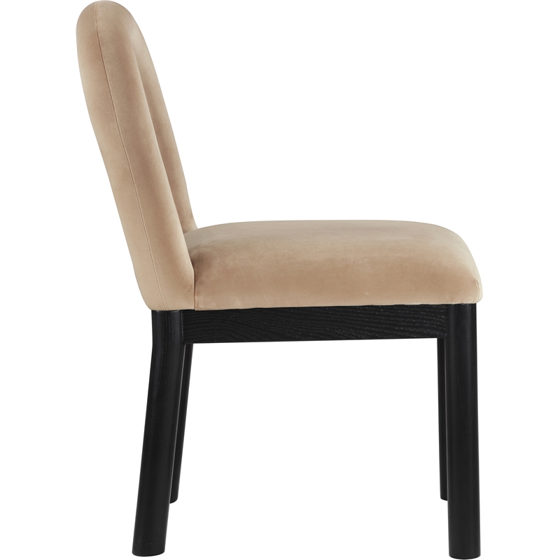 Meridian Furniture Conrad Beige Velvet Dining Chair
