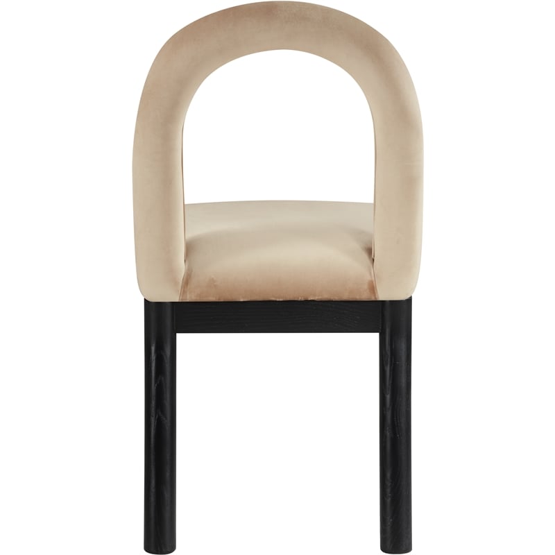 Meridian Furniture Conrad Beige Velvet Dining Chair