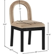 Meridian Furniture Conrad Beige Velvet Dining Chair