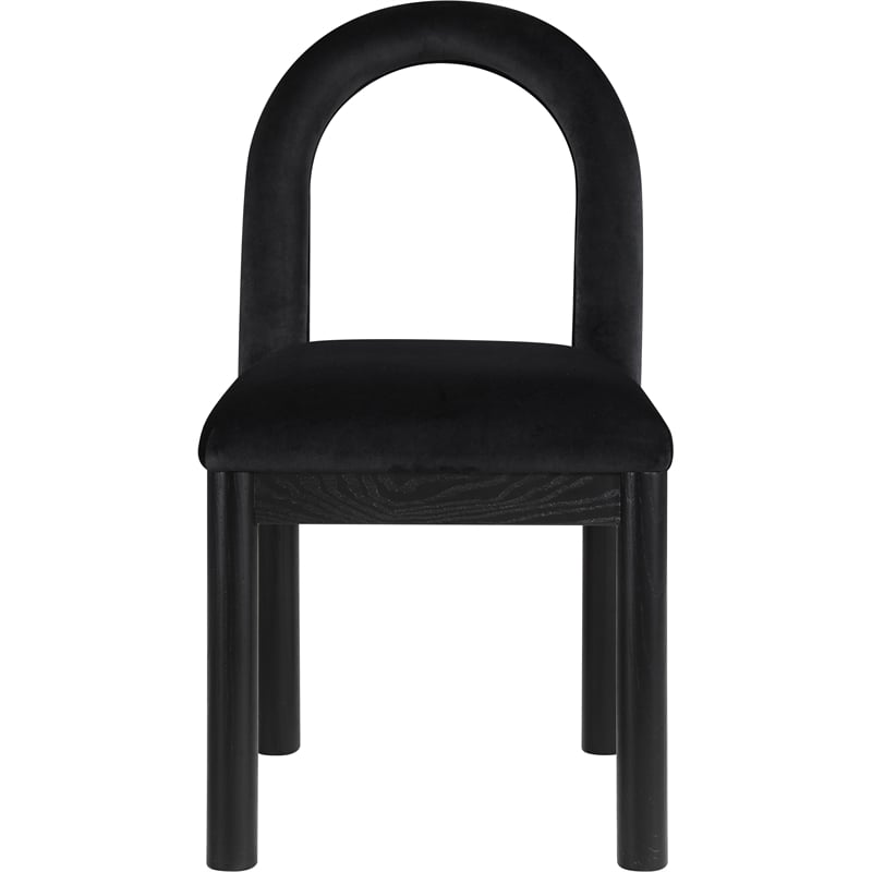 Meridian Furniture Conrad Black Velvet Dining Chair