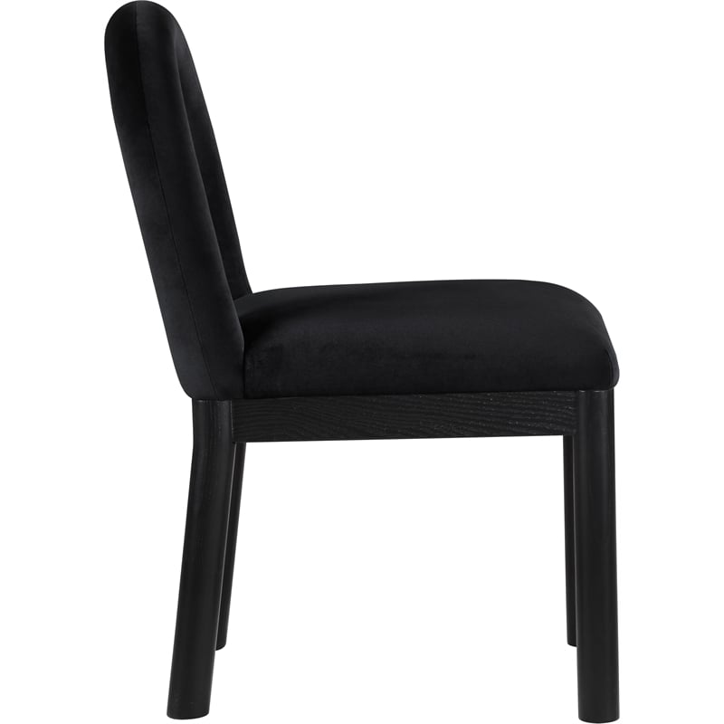 Meridian Furniture Conrad Black Velvet Dining Chair