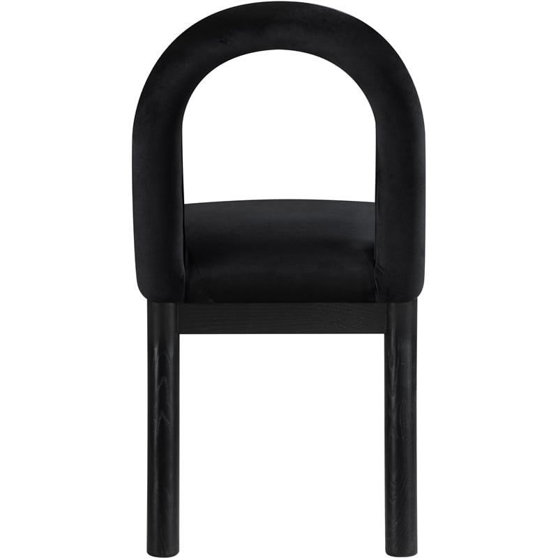 Meridian Furniture Conrad Black Velvet Dining Chair