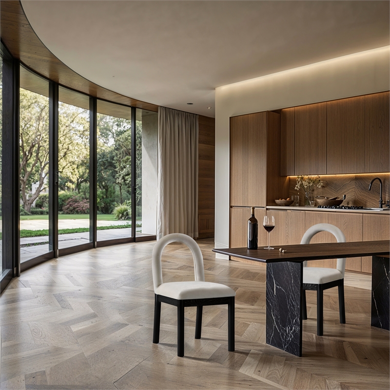 Meridian Furniture Conrad Cream Velvet Dining Chair