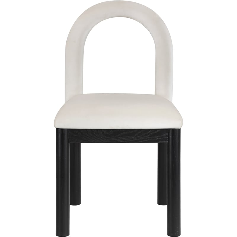 Meridian Furniture Conrad Cream Velvet Dining Chair