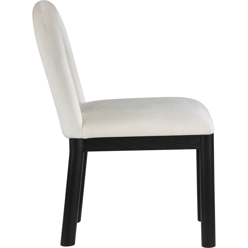 Meridian Furniture Conrad Cream Velvet Dining Chair