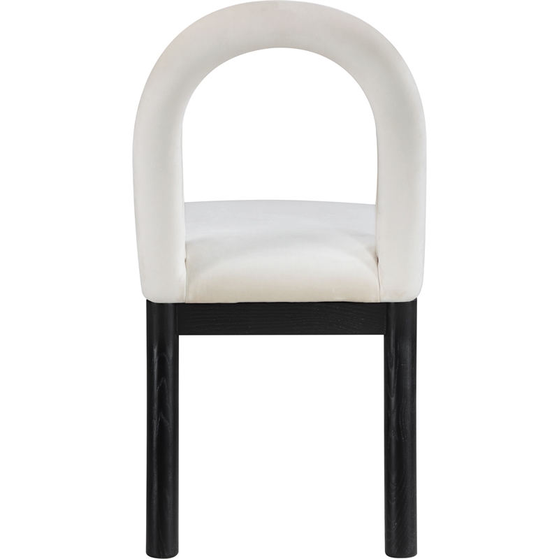 Meridian Furniture Conrad Cream Velvet Dining Chair