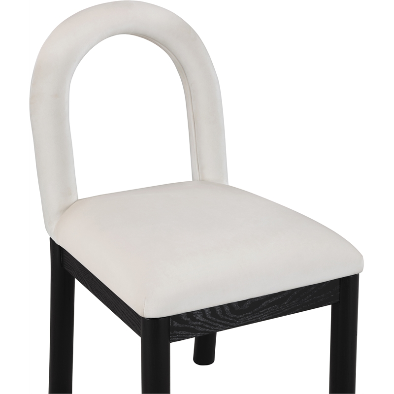 Meridian Furniture Conrad Cream Velvet Dining Chair
