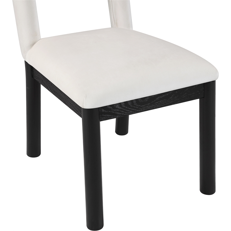 Meridian Furniture Conrad Cream Velvet Dining Chair