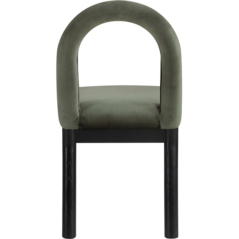 Meridian Furniture Conrad Green Velvet Dining Chair