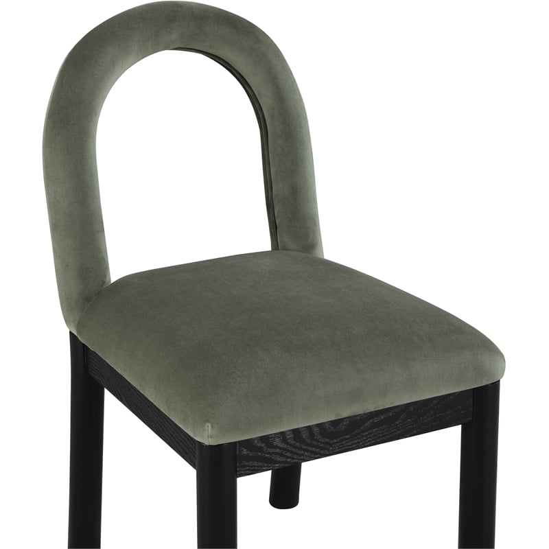 Meridian Furniture Conrad Green Velvet Dining Chair